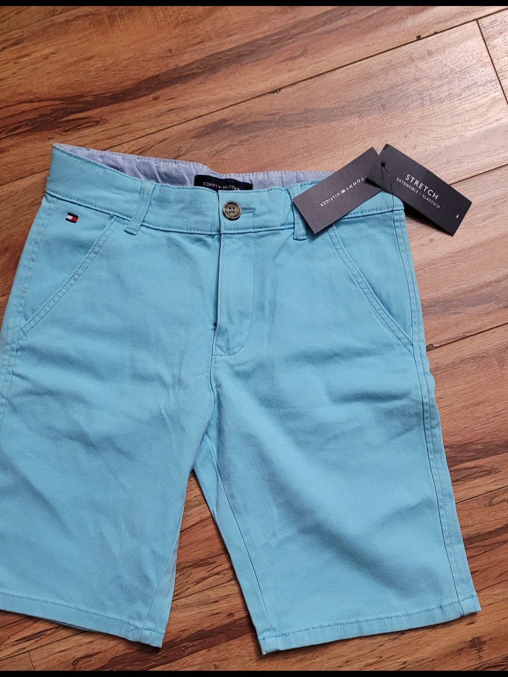 Tommy Hilfiger Light Blue Stretch Shorts